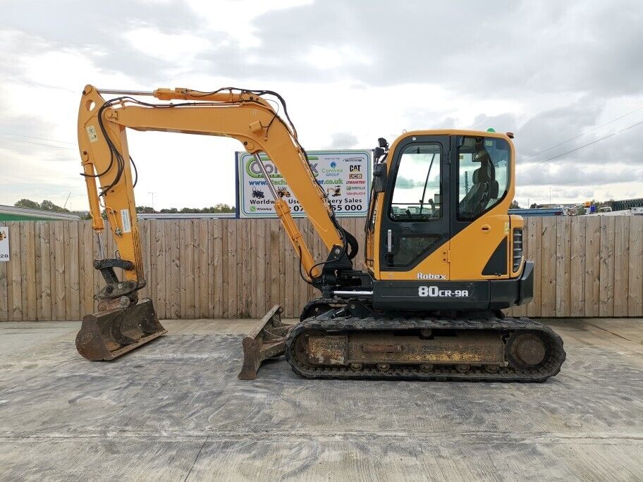 Jeu D'autocollants De Sécurité Pour Pelleteuse Hyundai 80 CR-9 - Neuf (origine France)