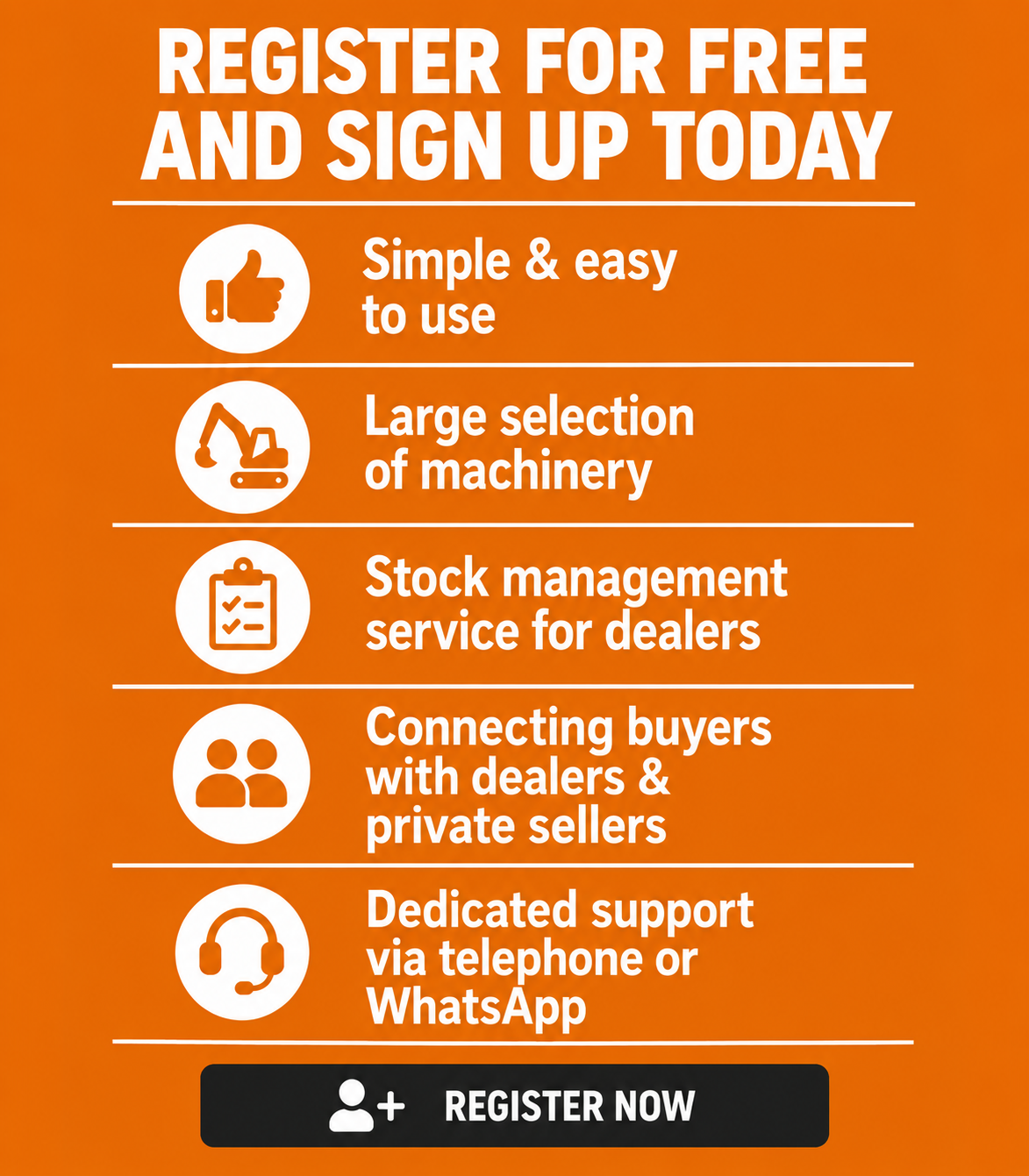 Register for free and sign up today